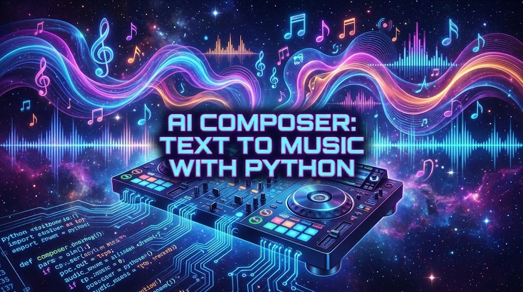 AI Music Composer Tự tạo nhạc nền LofiEDM không bản quyền với MusicGen và Python.jpg