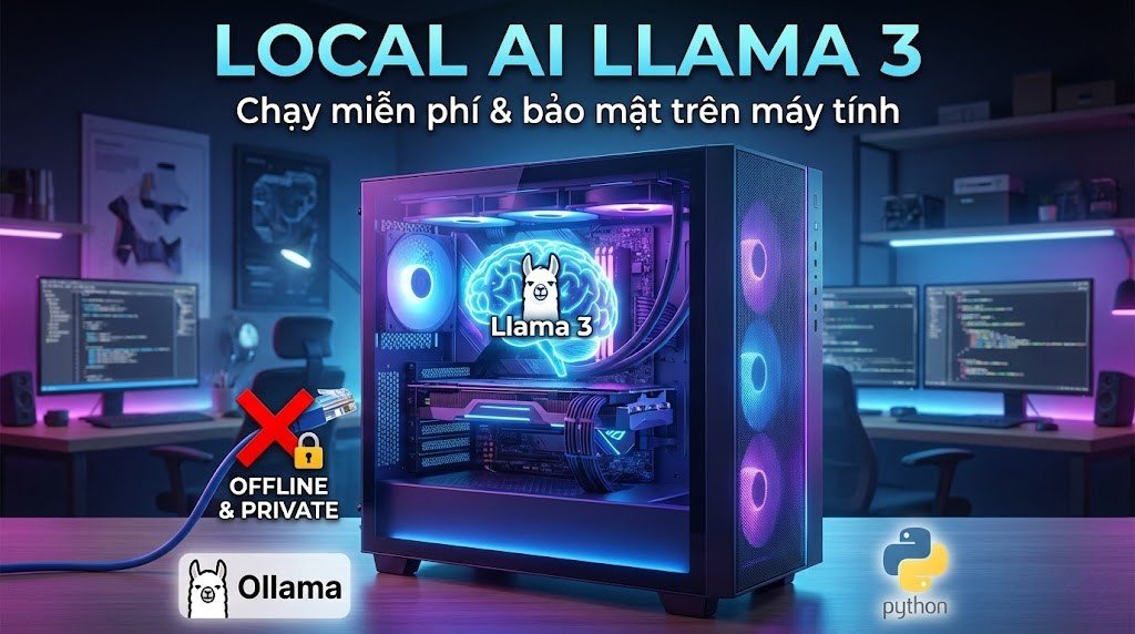 Hướng dẫn chạy AI Llama 3 Miễn Phí ngay trên máy tính (Local LLM với Python).jpg