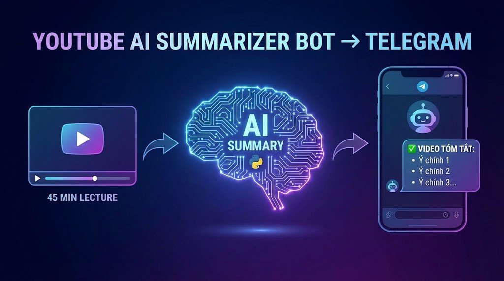 Xây dựng Bot AI tóm tắt Video YouTube và gửi báo cáo về Telegram.jpg